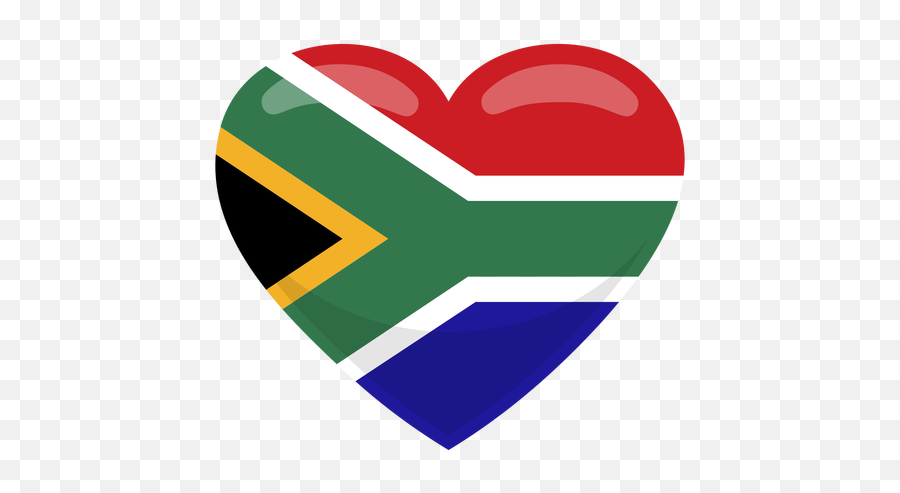 Transparent Png Svg Vector File - South African Flag Heart Transparent,Africa Png