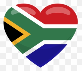 Transparent Png Svg Vector File - South African Flag Heart Transparent,Africa Png