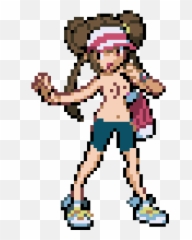 Unovatrainer Boobs - Pokémon Black 2 And White Clipart Pixel Art Animation png