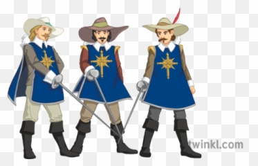 Three Musketeers Illustration - French World Book Day png