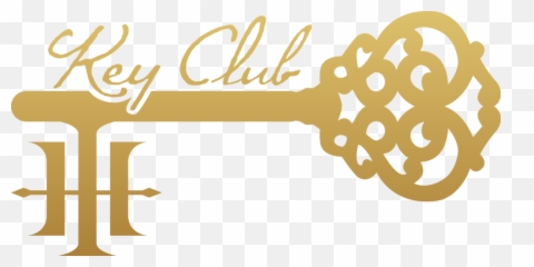 Clubs Key - Gold png