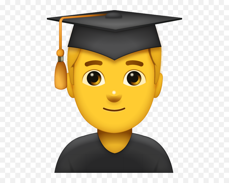 Emoji - Graduation Emoji Png,Man Emoji Png