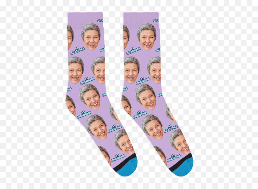 Custom 1 Grandma Socks - Bunny Socks Png,Grandma Transparent