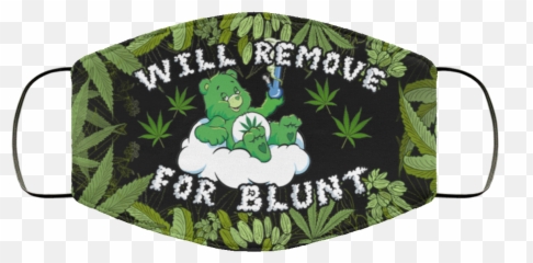Bear Smoke Weed With Bong Will Remove For Blunt Washable Reusable Custom - Printed Cloth Face Mask Cover Pi Kappa Alpha png
