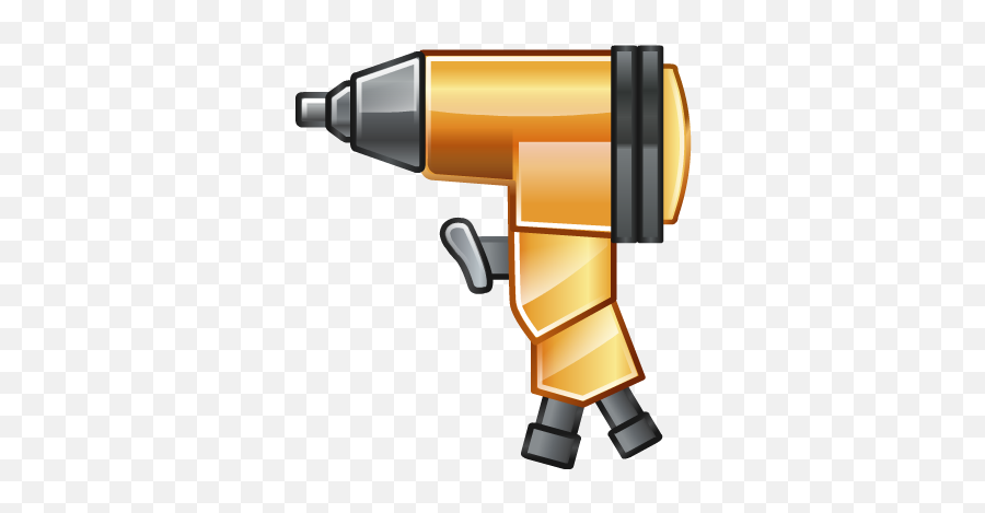 Download Hd Impact Wrench Icon - Cartoon Impact Wrench Rivet Gun Png,Wrench Icon Png