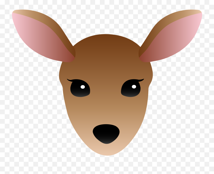 White - Face Cartoon Deer Head Png,Doe Png