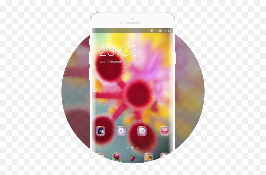 Red Furry Flower Free Android Theme U2013 U Launcher 3d - Ban Sm Png,Furry Icon