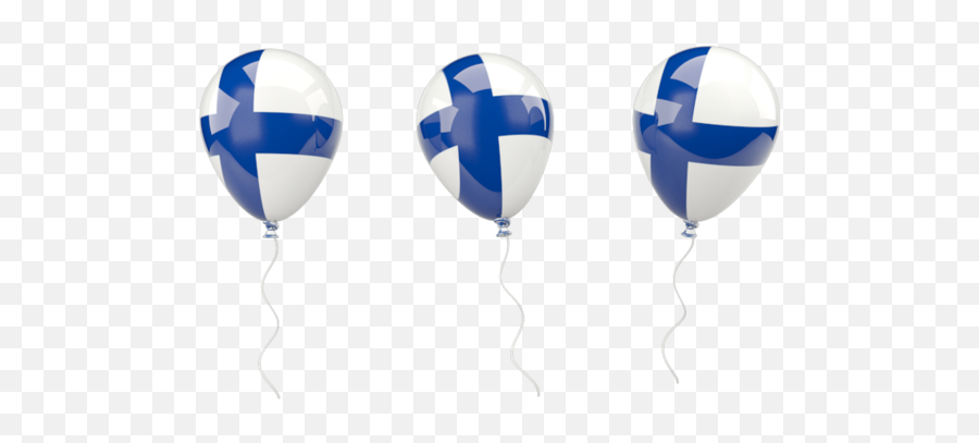 Finland Flag Clipart Hot Air Balloon - Finnish Flag Balloon Png,Finland Flag Icon