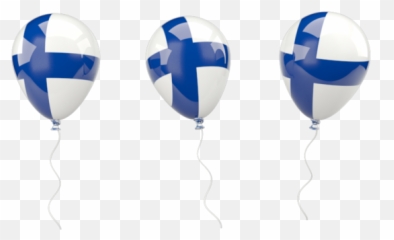 Finland Flag Clipart Hot Air Balloon - Finnish png