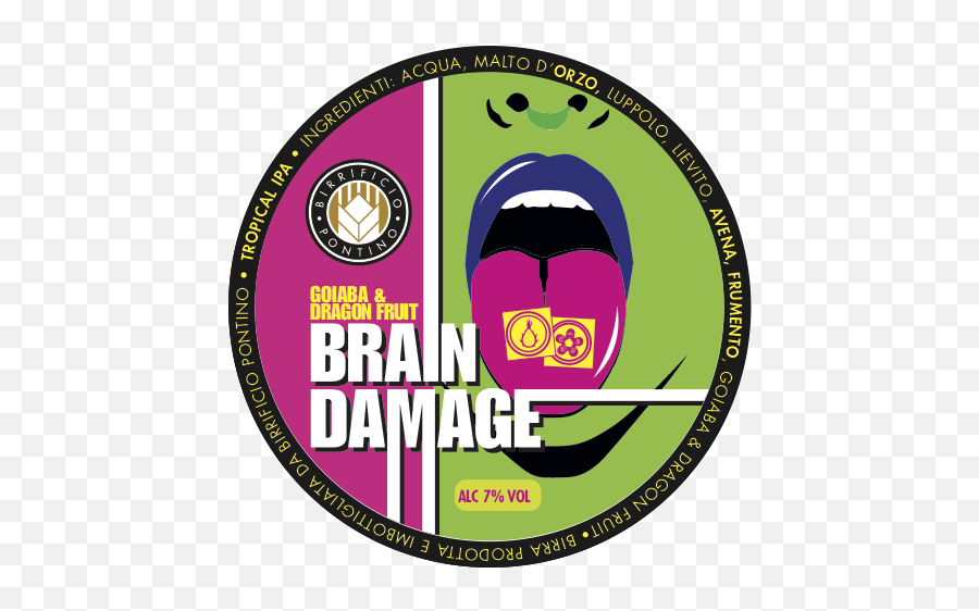 Brain Damage - Dragon Fruit U0026 Goiaba Birrificio Pontino Language Png,Dragon Fruit Icon