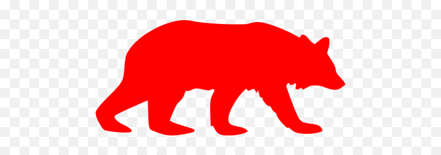 Red Bear 5 Icon - Free Red Animal Icons Red Bear Icon Png,Bears Icon