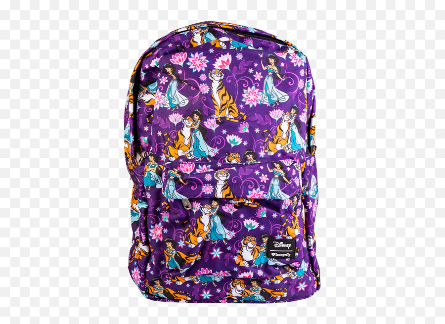 Disney - Aladdin Jasmine U0026 Rajah Purple Loungefly Backpack Jasmine Loungefly Png,Princess Jasmine Png