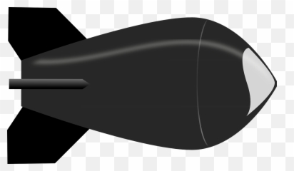 Nuke Bomb Danger Weapon Black Explosive - Nuclear Clipart Png