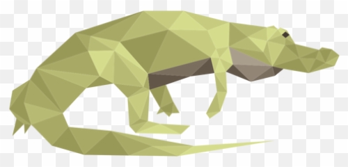 Alligator Walking Low Poly Transparent Png U0026 Svg Vector - Animal Figure