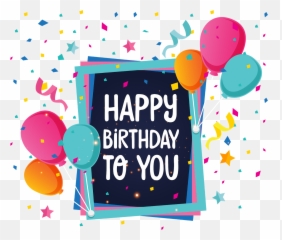 Download Greeting Happy Birthday Png - Transparent Background