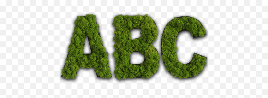 Moss Letters As Pictogram For Words And - Moss Letters Png,Moss Png