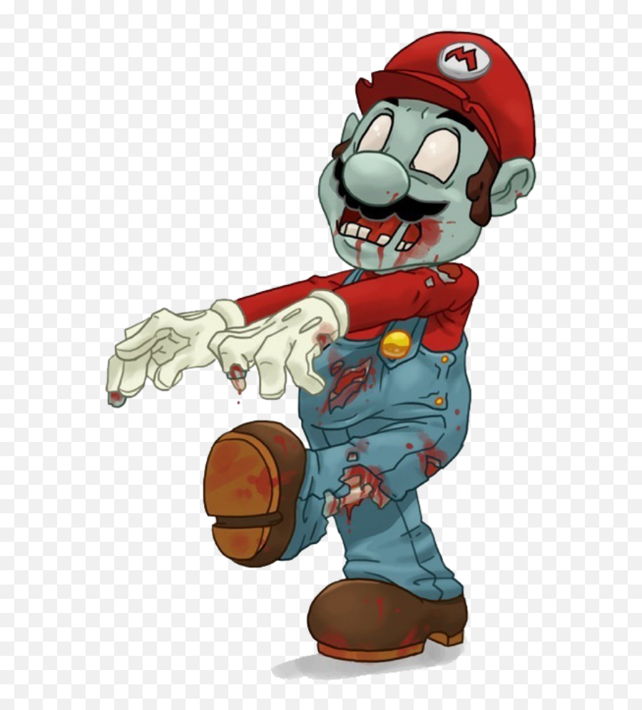 Mario Zombie Freetoedit Picsart Cute Kawaii - Zombie Mario Png,Mario Transparent