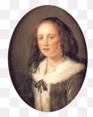 Filedou Gerard - Young Woman In A Black Veil C 1660 Woman In A Black Veil Png,Veil Png