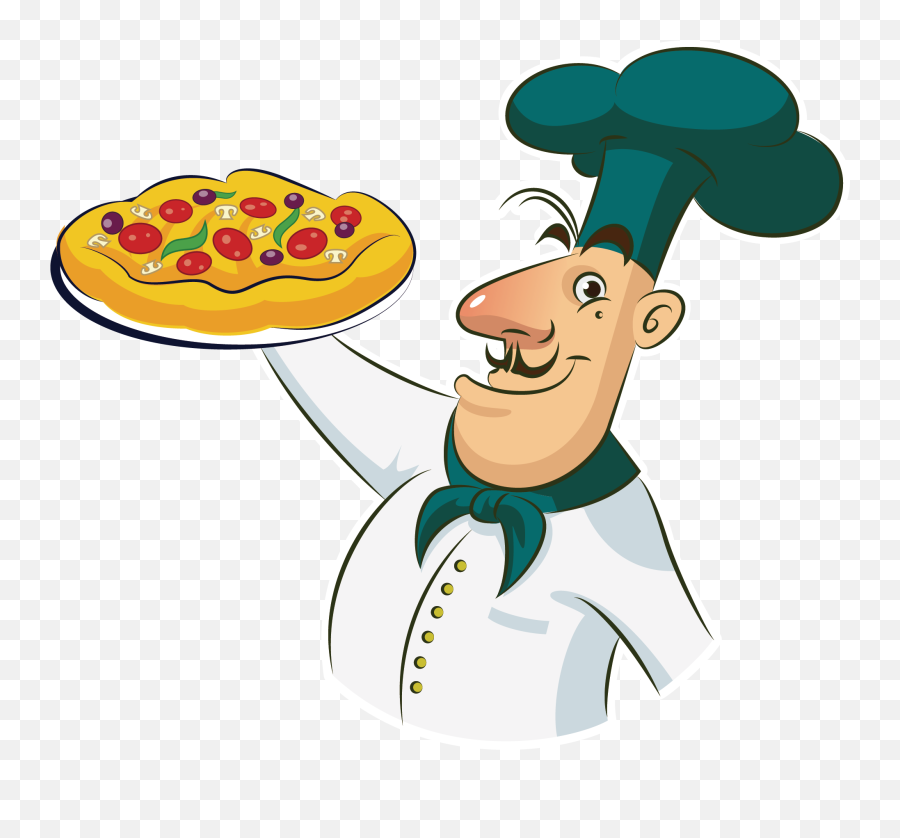 Pizza Chef Cooking Clip Art - Transparent Pizza Chef Png,Cooking Clipart Png