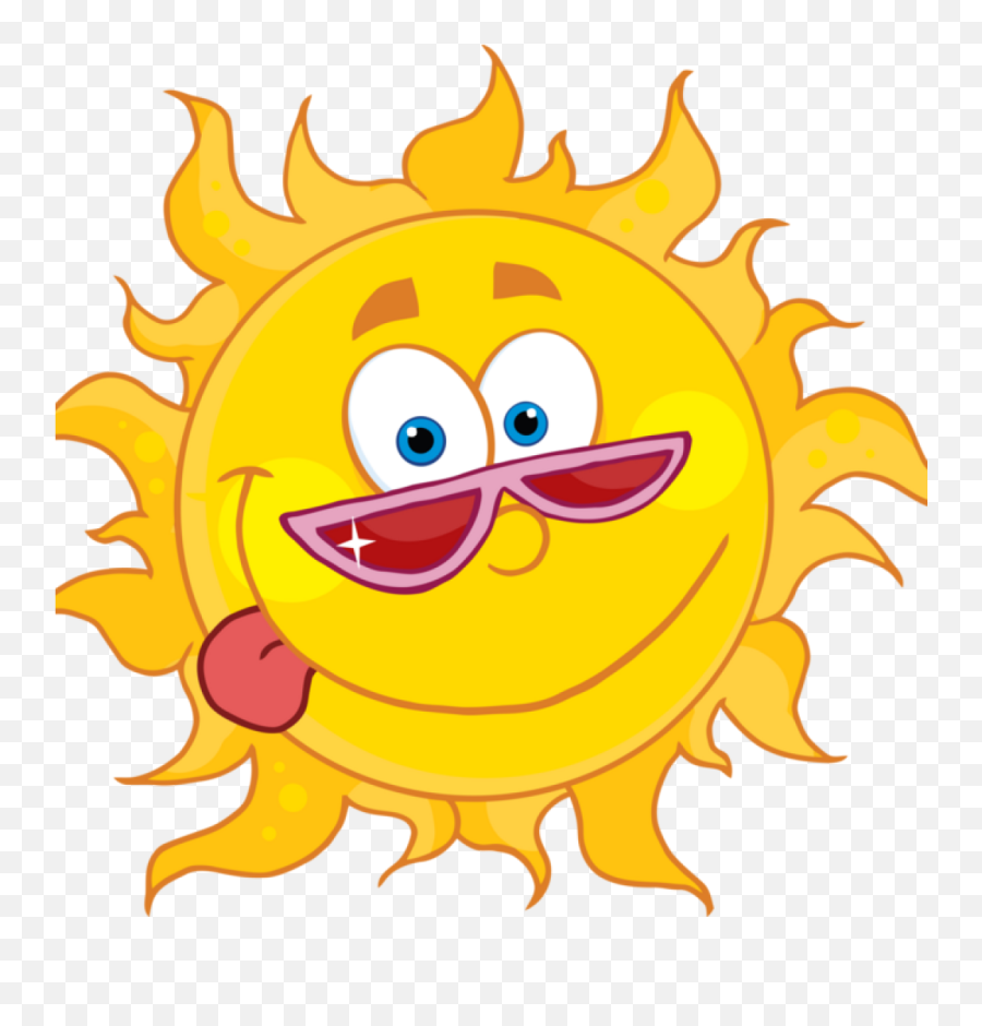 Sun Cartoon Images Pictures Of - Sun With Face Clipart Png,Smiling Sun Png  - free transparent png images 