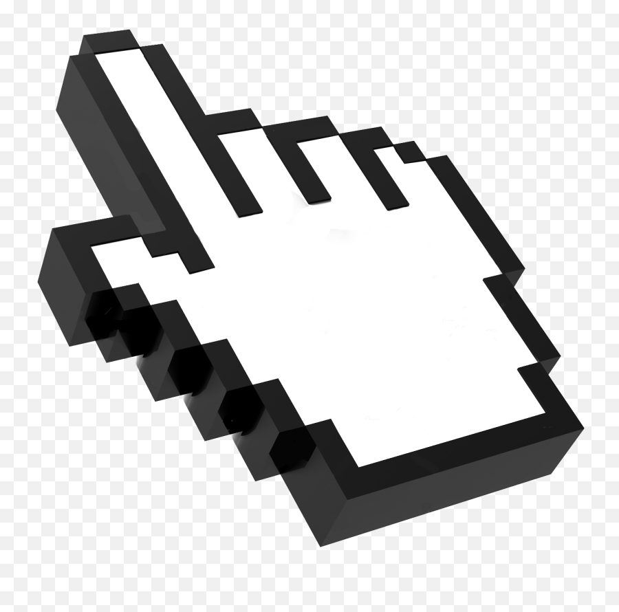 Download Parent Directory - Hand Cursor Full Size Png Hand Cursor 3d,Cursor Png