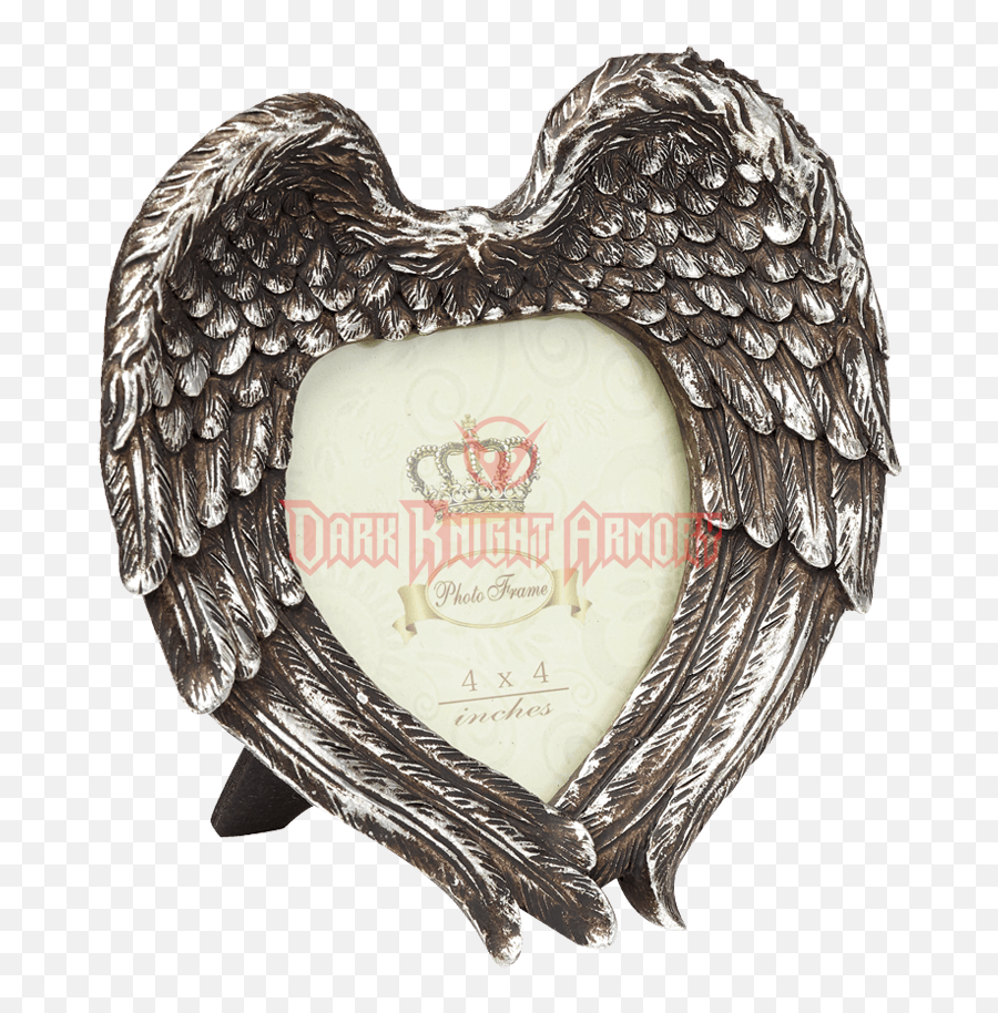 Download Angel Heart Photo Frame - Alchemy Gothic Winged Picture Frame Png,Gothic Frame Png