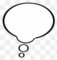 Thought Bubbles 10 Variations Tim - Thinking Cloud White Png