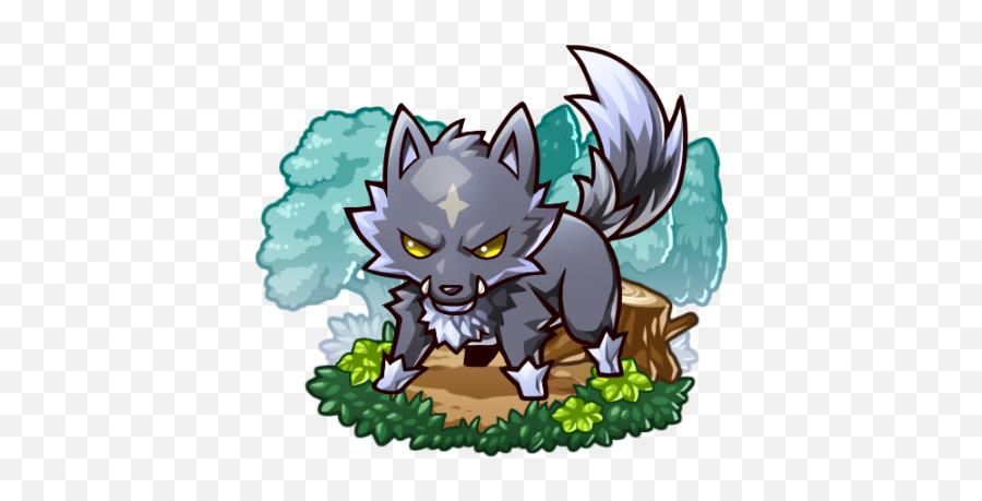 Download Black Wolf - Cartoon Png,Black Wolf Png