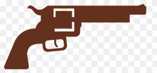 Revolver Gun Outline Illustration - Transparent Png U0026 Svg Ranged Weapon,Revolver Transparent