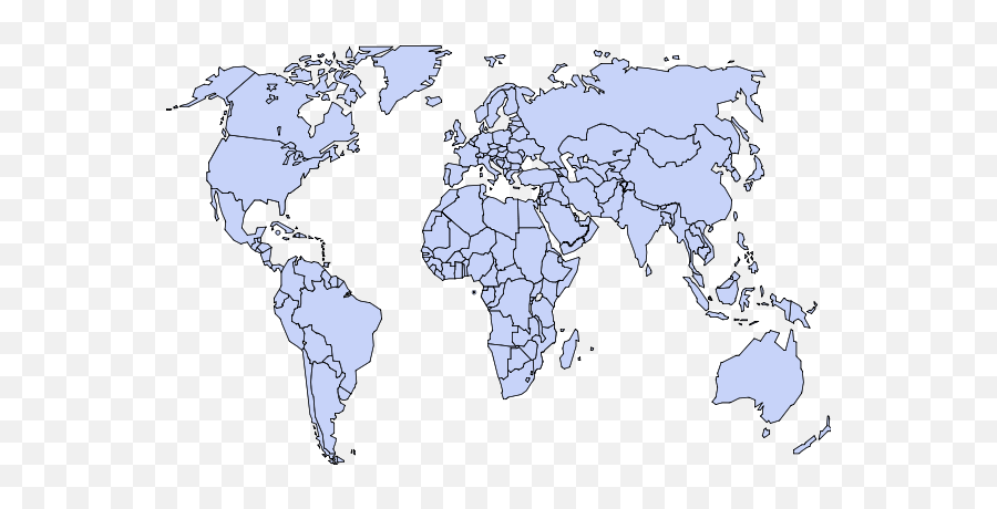Small Dimension Political World Maps Free - Vector High Resolution World Map Png,World Map Transparent