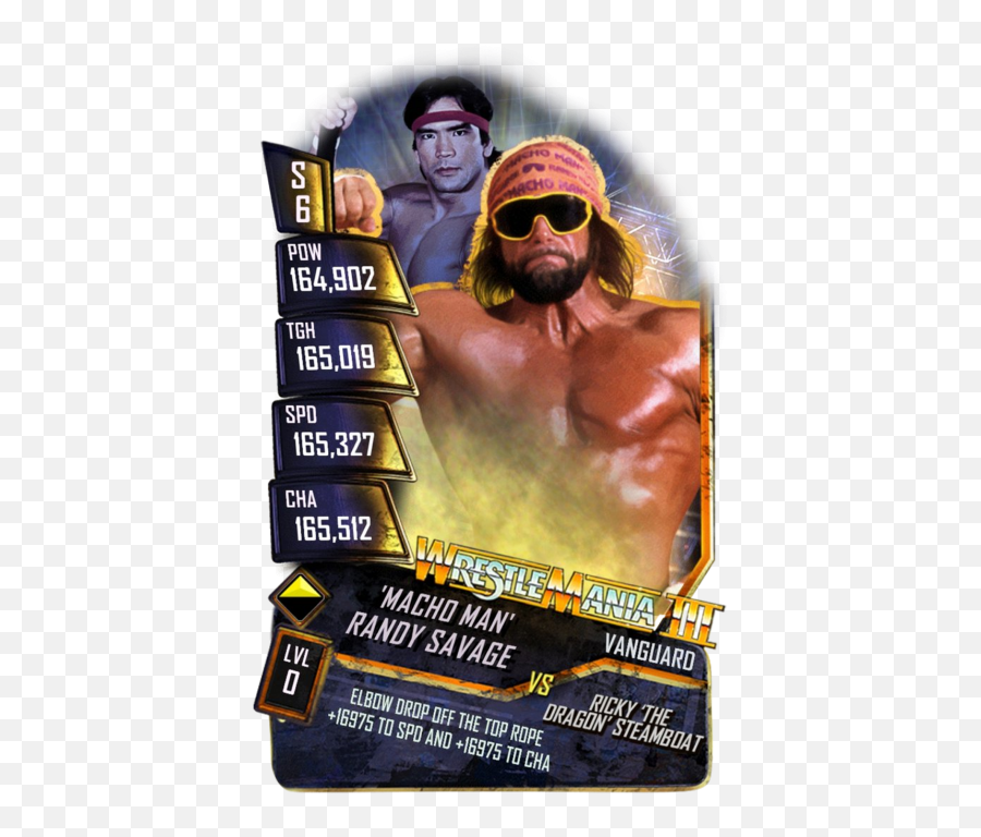 Macho Man Randy Savage - Wwe Supercard Season 1 Debut Randy Savage Wwe Super Png,Randy Savage Png