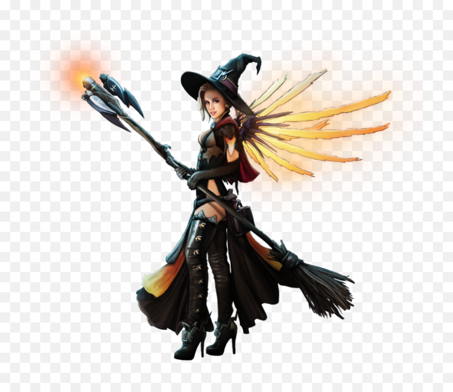 Transparent Mercy Witch Huge Freebie - Mercy Overwatch Transparent Background Png,Witch Transparent Background
