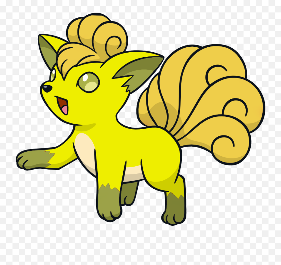 Download Shiny Vulpix Dw - Vulpix Shiny Png Image With No Color Is Shiny Vulpix,Vulpix Png