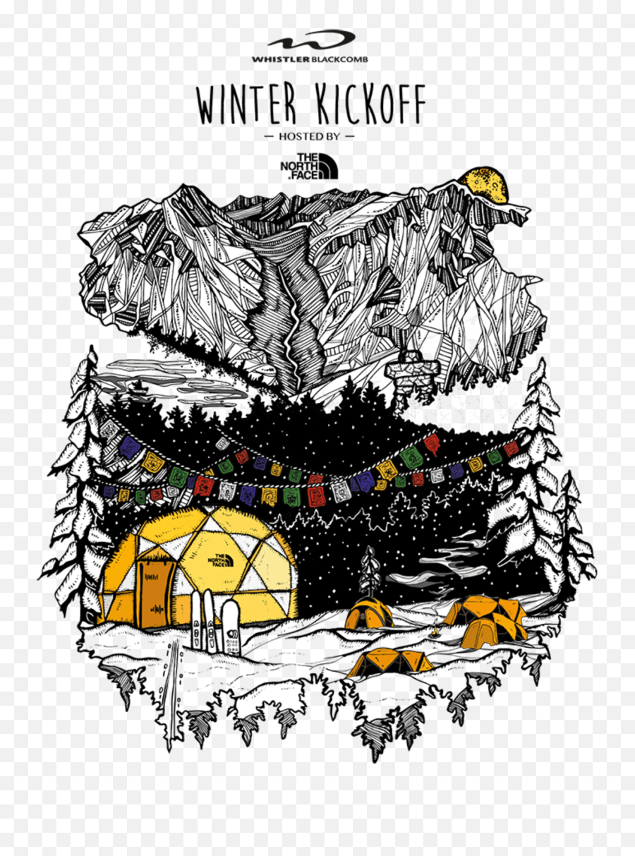 Whistler Blackcomb Winter Kickoff - Illustration Png,The North Face Logo Png
