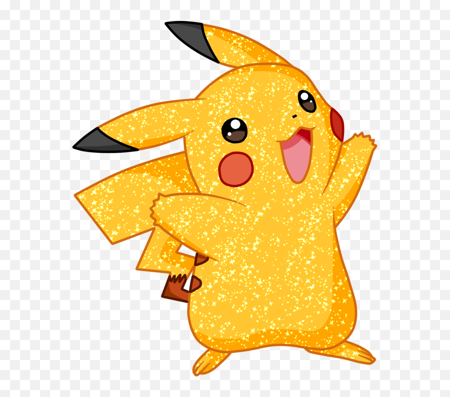 Shiny Pikachu Transparent Background - Anime Pikachu Png,Pikachu Transparent Background