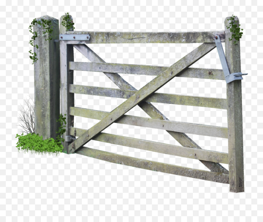 wooden fence gate clipart