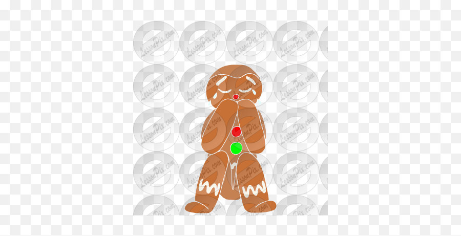 Sad Gingerbread Man Stencil For Classroo 314194 - Png Illustration,Sad Man Png