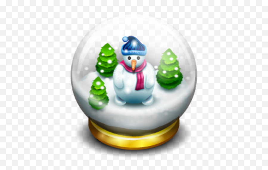 Glass Snow Ball Free Icon Of Christmas - Christmas Icons Png,Christmas Snow Png