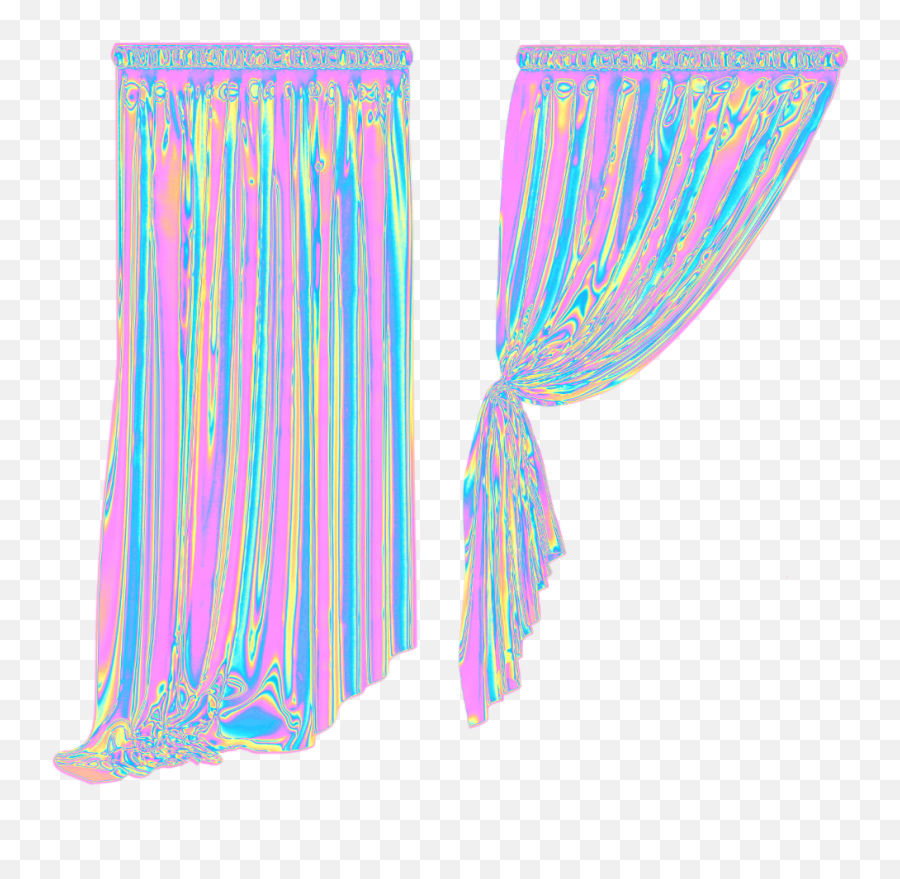 Sheer Curtain Png - Sheer Curtains Colorful Holo Holographic Curtains,Holo Png