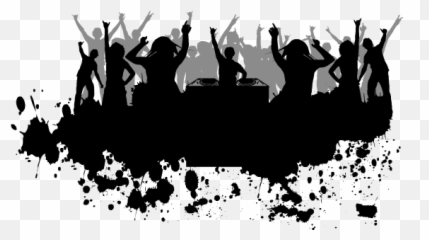 Download Party Png Pic - People Black And White