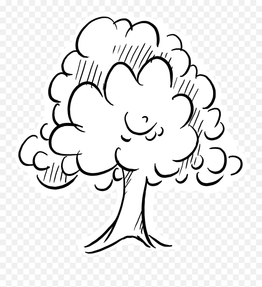 Tree Outline Graphic - Illustration Png,Tree Outline Png