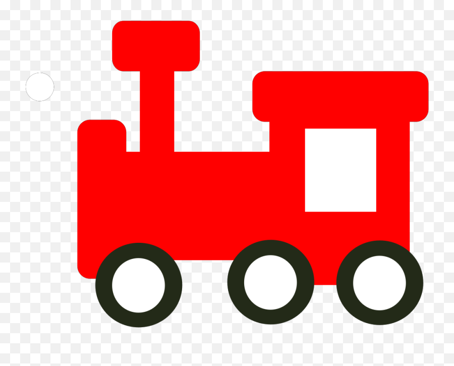 Red Train Clip Art - Red Train Clipart Png,Train Clipart Png