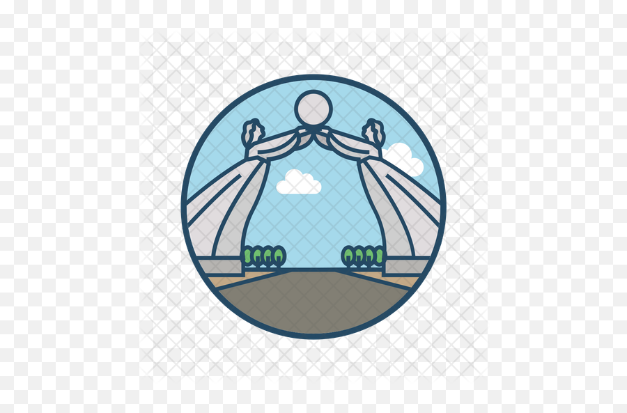 Arch Of Reunification Icon Colored - Arch Png,Arch Png