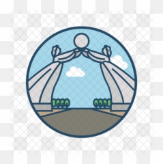 Arch Of Reunification Icon Colored - png