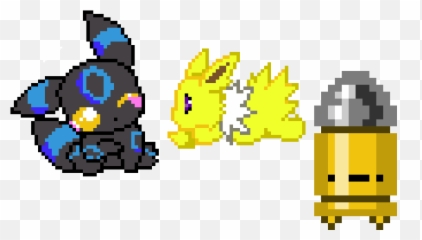 Fuse Bead Stuff - Pixel Art Pokemon Umbreon Clipart Full Enter The Gungeon Bullets Png,Umbreon Png
