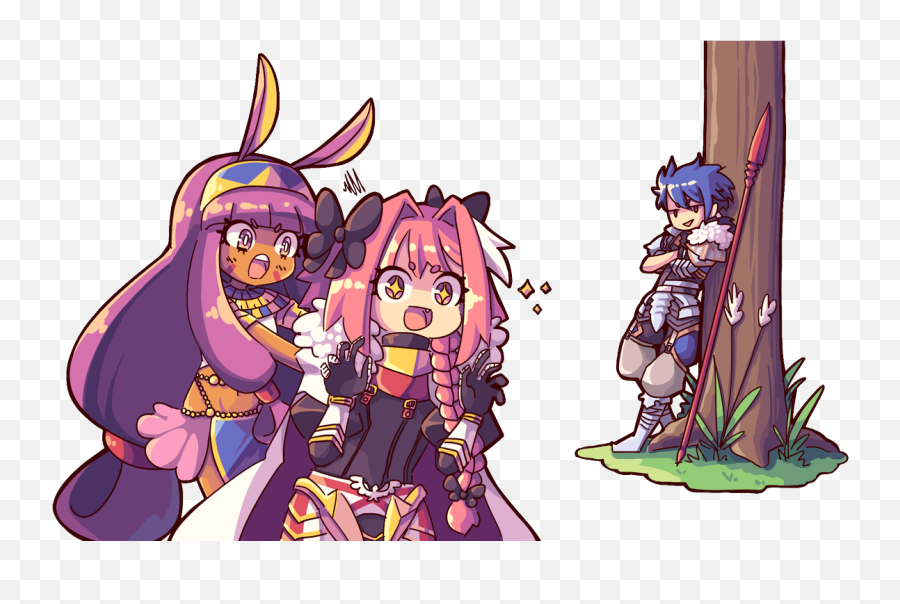 Commission For Brfox A Scene Involving Astolfo Nitocris - Nitocris And Cu Chulainn Png,Astolfo Png