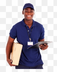 Download Man - African American Delivery Man Png Black Delivery Man Png,African American Png