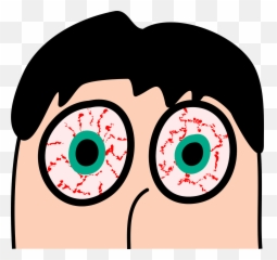 Painted Tired Eyes Free Image - Tired Red Eyes Cartoon png