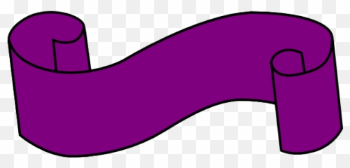 Clipart Purple Banner Png - Ribbon
