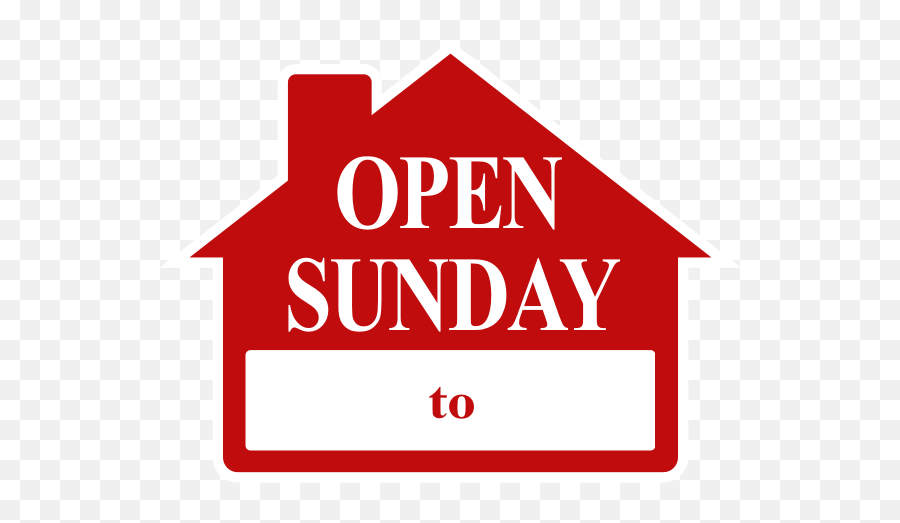 Open Sunday Sign 695 Ea - Single Unit Bar None Country Store Png,Sunday Png